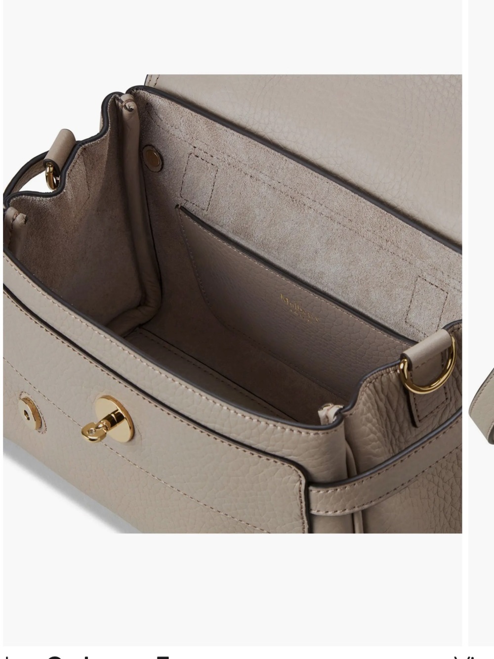 Mulberry Mini Alexa Leather Satchel in Cashmere Taupe NWOT - Picture 4 of 13